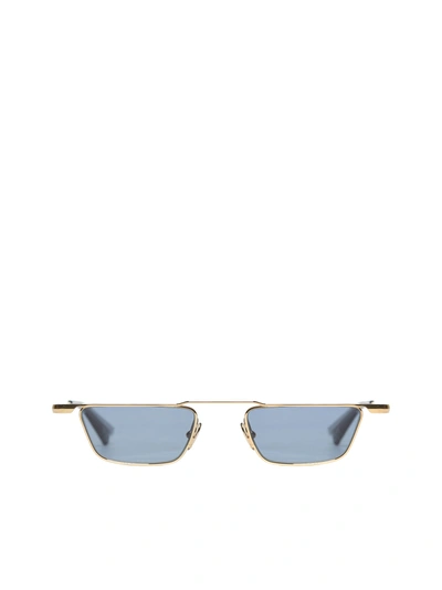Shop Christian Roth Rectangular Frame Sunglasses In Oro