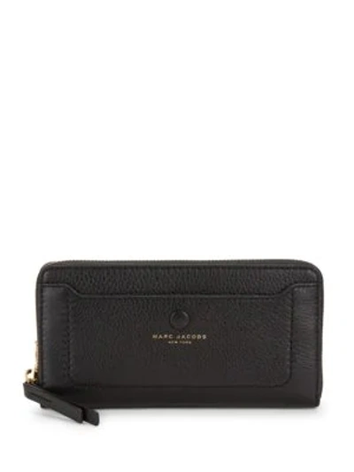 Shop Marc Jacobs Women's Empire City Leather Continental Wallet In Black