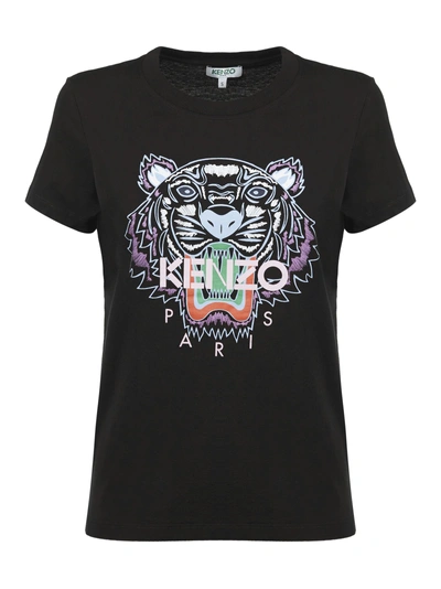 Shop Kenzo Tiger T-shirt In Nero Multicolor