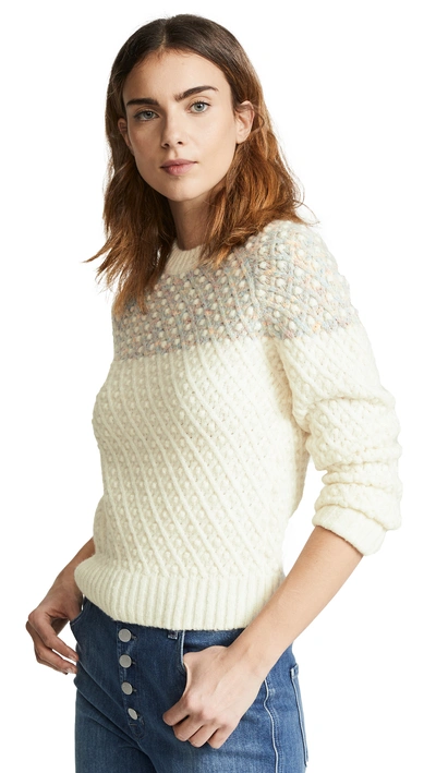 Shop Apc Lainia Sweater In Ecru