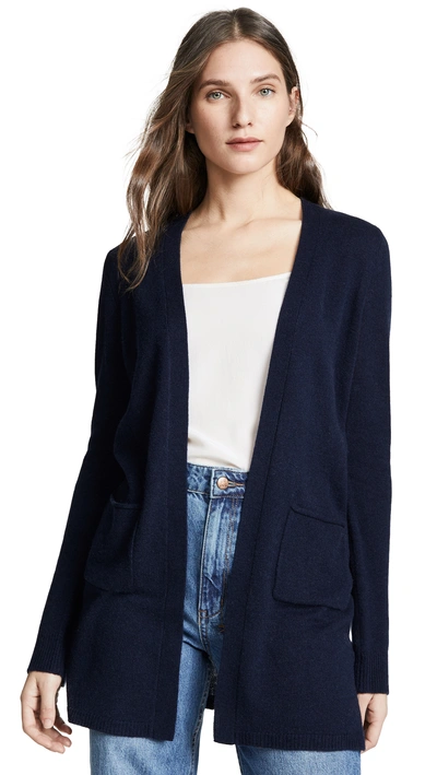 Shop Atm Anthony Thomas Melillo Cashmere Cardigan In Midnight