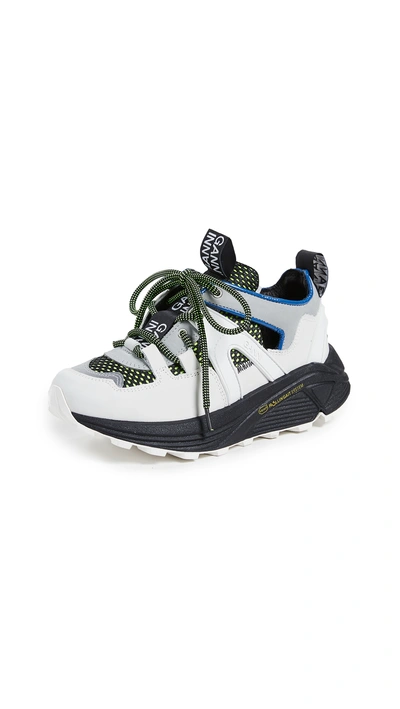 Shop Ganni Tech Fabric Accessories Sneakers In Multicolor