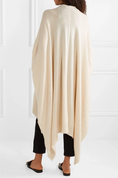 Shop The Row Hern Asymmetric Cashmere-blend Cardigan In White
