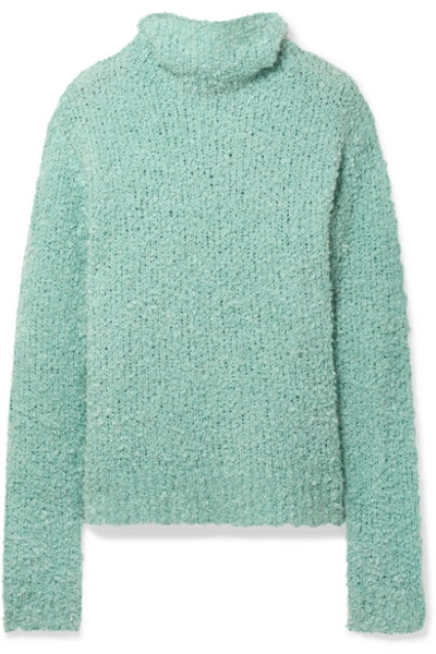 Sies Marjan Sukie Oversized Bouclé Turtleneck Sweater In Green | ModeSens