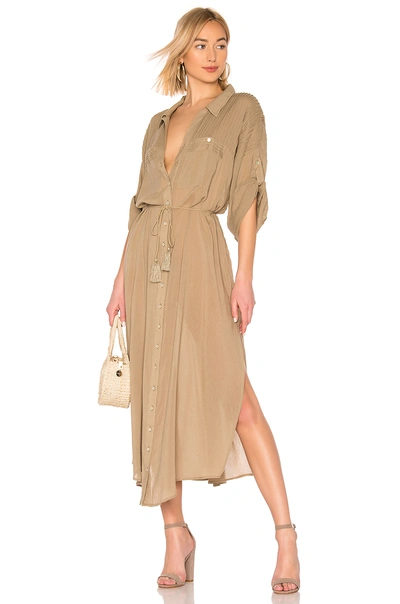Shop Spell & The Gypsy Collective Linda Shirt Dress In Brown
