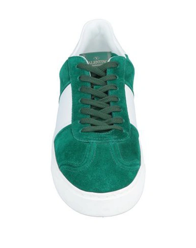 Shop Valentino Sneakers In Green