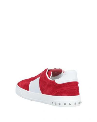 Shop Valentino Garavani Man Sneakers Red Size 8 Soft Leather