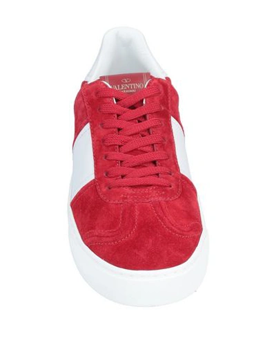 Shop Valentino Garavani Man Sneakers Red Size 8 Soft Leather