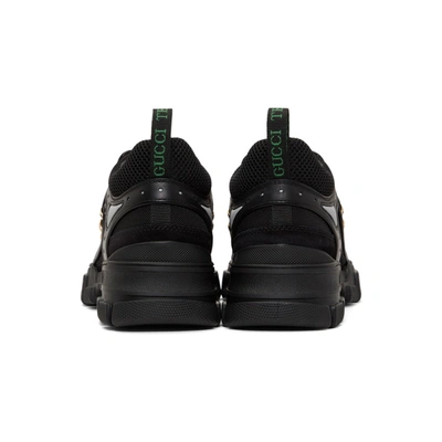 Shop Gucci Black Flashtrek Sneakers In 1079 Black