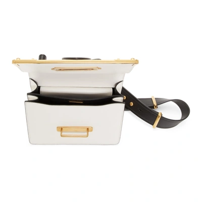 Shop Prada White Cahier Shoulder Bag In F0964 White