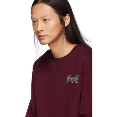 Shop Song For The Mute Burgundy Nothing Edition Pho Long Sleeve T-shirt