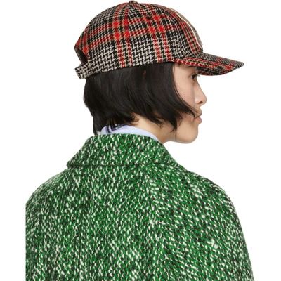 Shop Gucci Multicolor Ny Yankees Edition Plaid Patch Cap In 6800 Powder