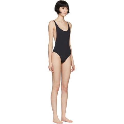 Shop Haight Black Thin Strap One-piece Swimsuit