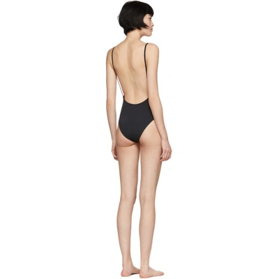 Shop Haight Black Thin Strap One-piece Swimsuit