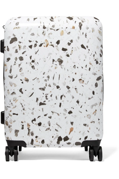 Shop Calpak Terrazzo Carry-on Marbled Hardshell Suitcase In White