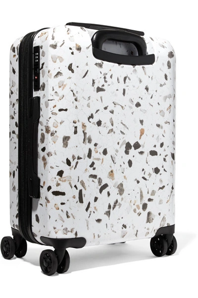 Shop Calpak Terrazzo Carry-on Marbled Hardshell Suitcase In White