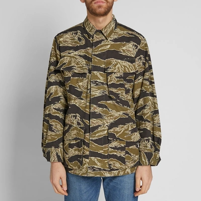Wacko Maria Camouflage Rear Printed Jacket In Brown | ModeSens