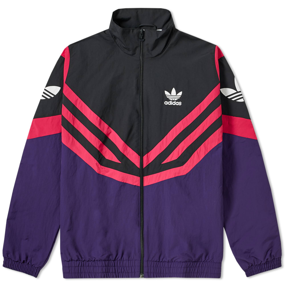 adidas sportive track jacket purple