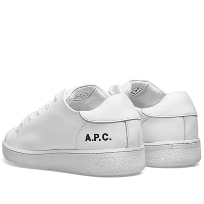 Shop Apc A.p.c. Minimal Leather Sneaker In White
