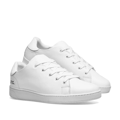 Shop Apc A.p.c. Minimal Leather Sneaker In White