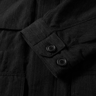 Shop Visvim P.f.d. Herringbone Jacket In Black