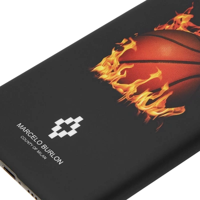 Shop Marcelo Burlon County Of Milan Marcelo Burlon Fireball Iphone X Case In Black