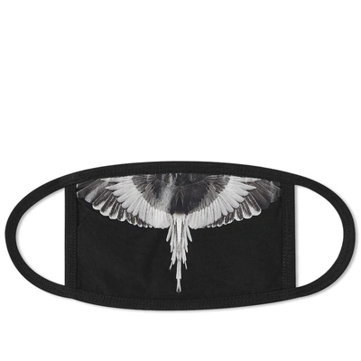 Shop Marcelo Burlon County Of Milan Marcelo Burlon Wings Mask In Black