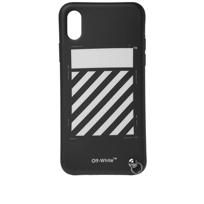 Shop Off-white Diagonals Iphone X Cover With Strap In Black