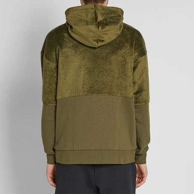 Shop Nike Hairy Sherpa Winter Hoody In Green