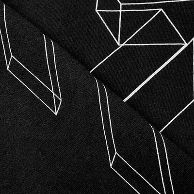 Shop Off-white Diagonal 3d Lines Crew Sweat In Black