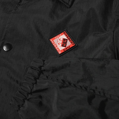 Shop Givenchy Cordura Logo Coach Jacket In Black