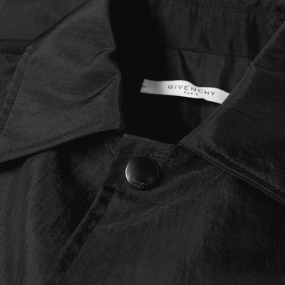 Shop Givenchy Cordura Logo Coach Jacket In Black