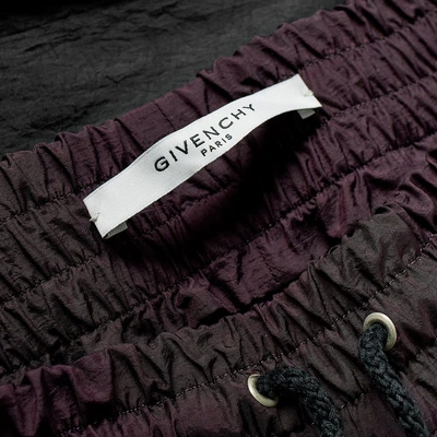 Shop Givenchy Matt Nylon Track Pant In Purple