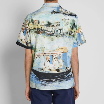 Off White Lake Print Vacation shirt