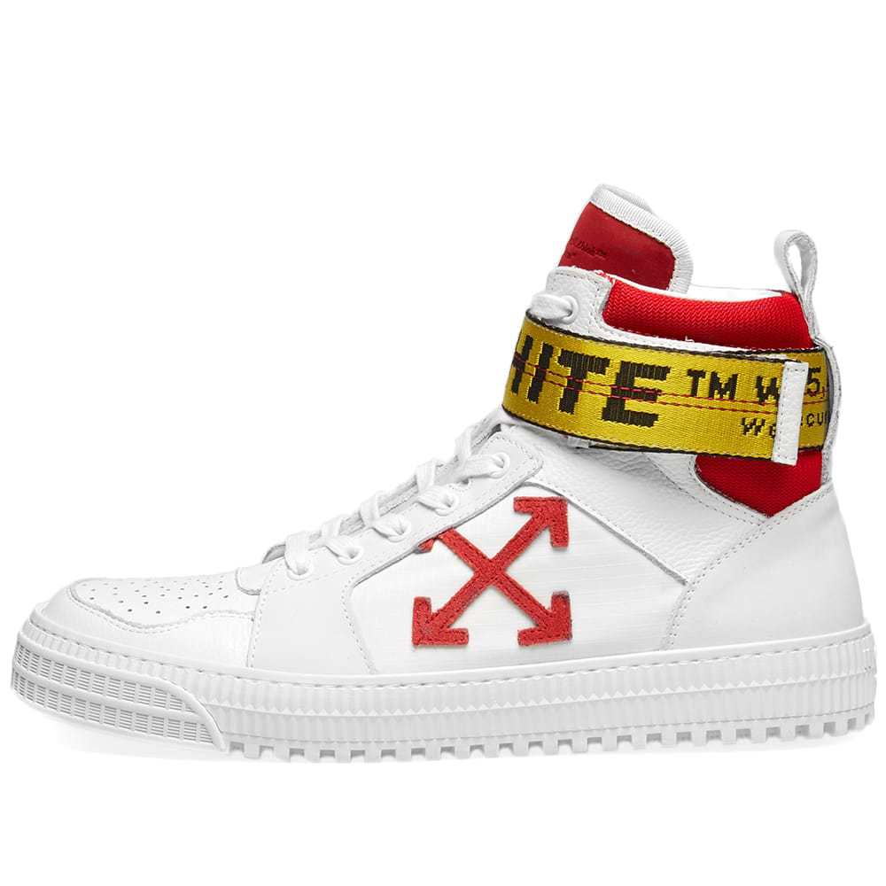 off white industrial belt high top sneaker