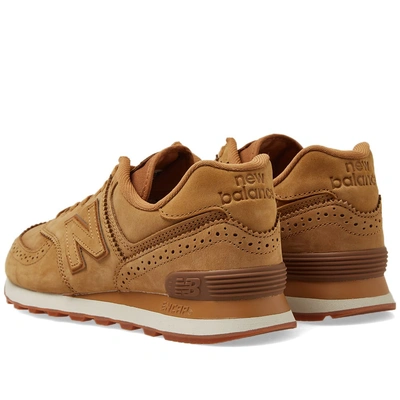 New Balance Ml574led Brogue In Brown | ModeSens