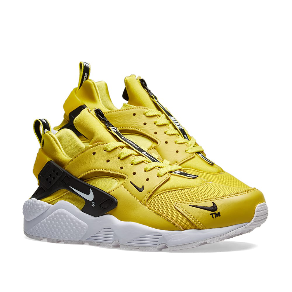 nike huarache yellow zip