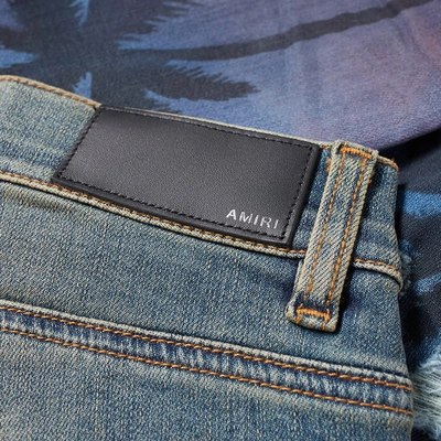 Shop Amiri Night Palm Thrasher Jean In Black