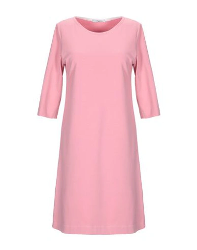 Shop Circolo 1901 Woman Mini Dress Pink Size 2 Cotton, Elastane
