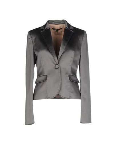 Shop Alessandro Dell'acqua Blazer In Lead