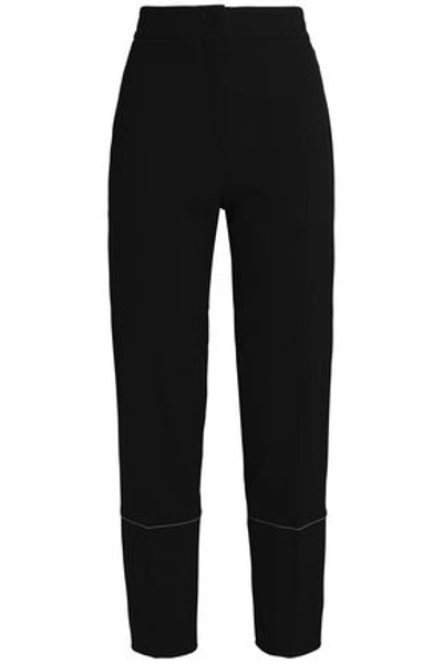 Shop Proenza Schouler Woman Crepe Straight-leg Pants Black