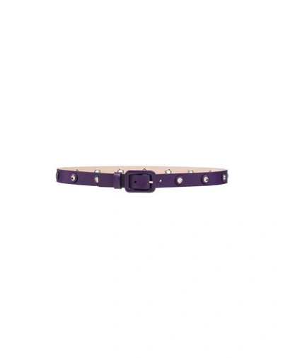 Shop Roberto Cavalli Belts In Purple