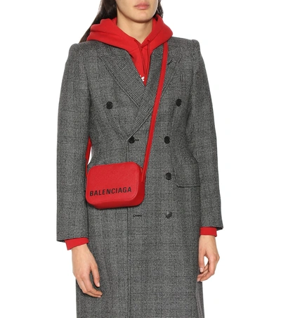 Shop Balenciaga Ville Xs Leather Shoulder Bag In Red