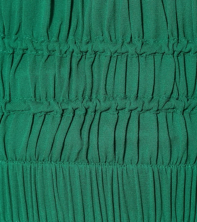 Shop Proenza Schouler Silk Chiffon Midi Dress In Green