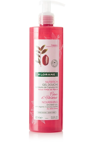 Shop Klorane Hibiscus Flower Shower Gel With Cupuaçu Butter, 400ml - Colorless