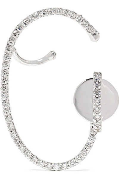 Shop Ana Khouri Lily 18-karat White Gold Diamond Earring