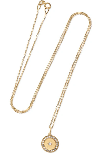 Shop Andrea Fohrman Full Moon 18-karat Gold Diamond Necklace