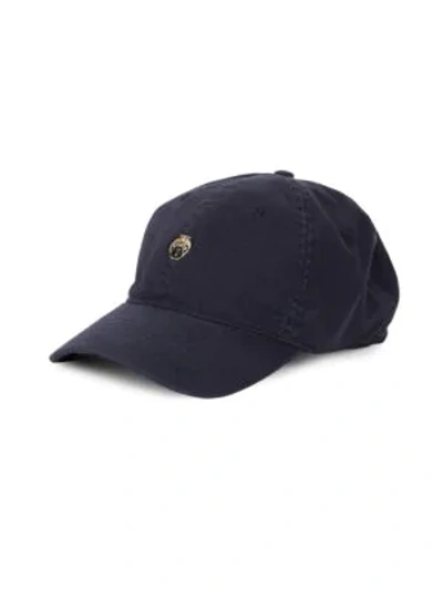 Shop Block Headwear Pug-embroidered Baseball Cap In Navy