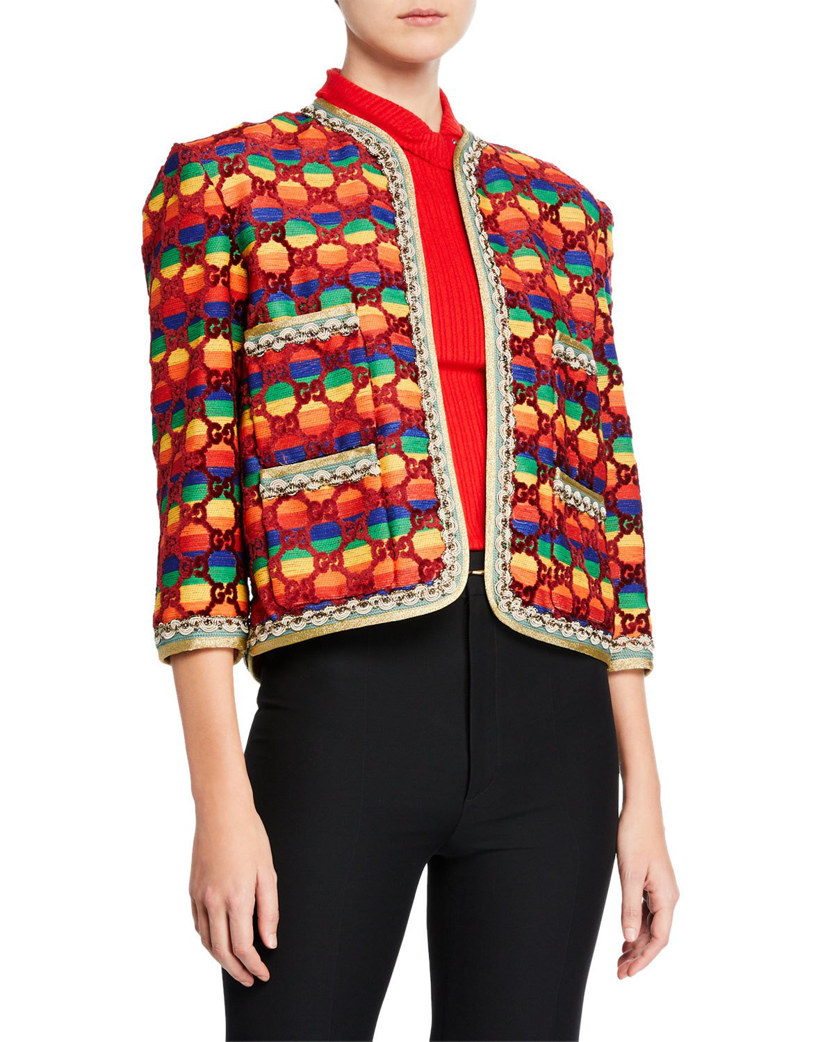 gucci jacket rainbow