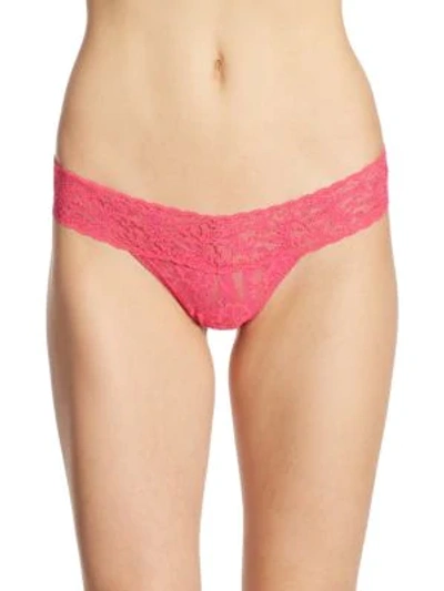 Shop Hanky Panky Low Rise Hipster Thong In Tickled Pink